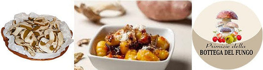 Gnocchi di patate con ragù e funghi porcini