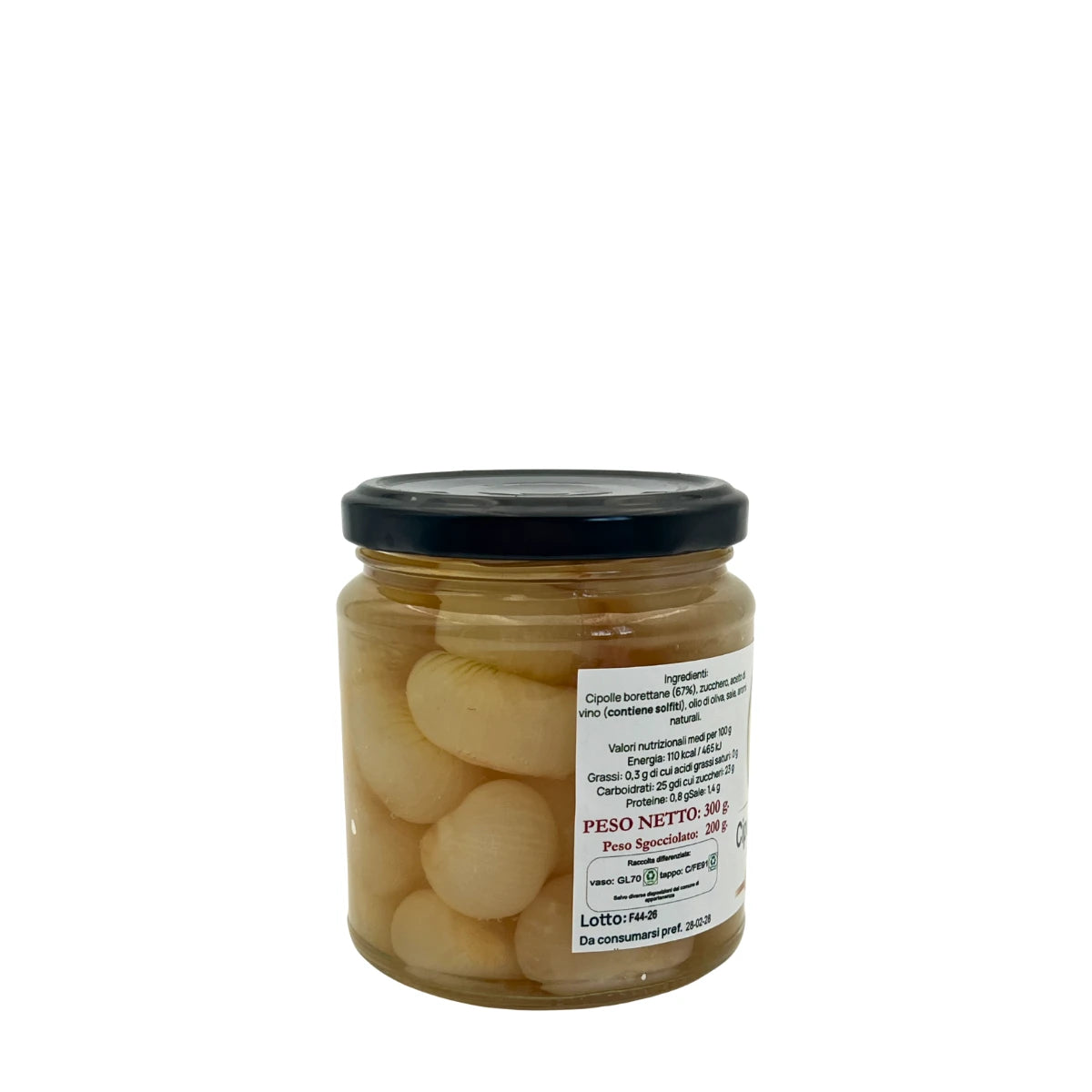 Cipolle Borettane in Agrodolce 300 g