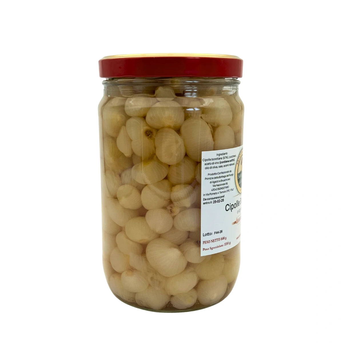 Cipolle borettane in agrodolce | vaso 1600 g