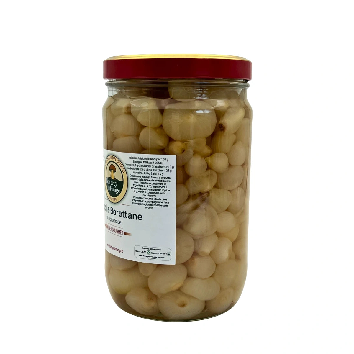 Cipolle borettane in agrodolce | vaso 1600 g