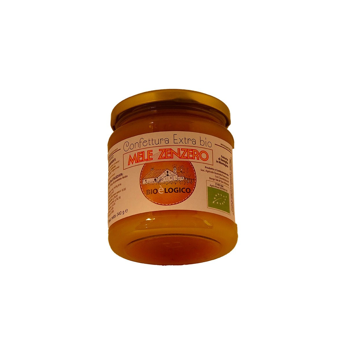 Confettura extra Mele e Zenzero agricoltura bio 340g