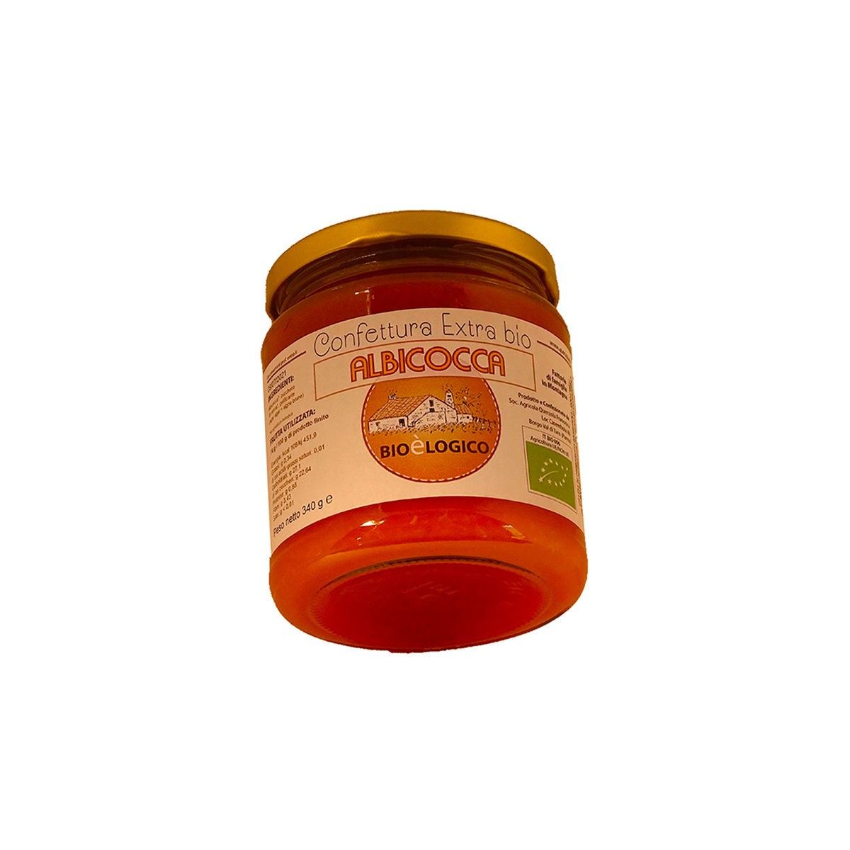 Confettura extra di Albicocca agricoltura bio 340g