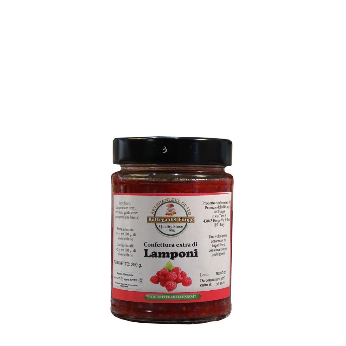 Confettura extra di Lamponi 290g