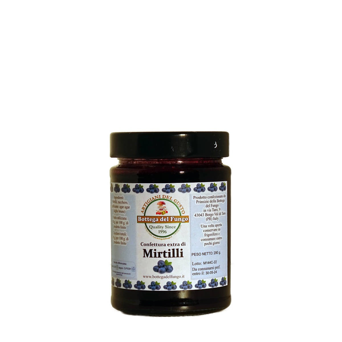 Confettura extra di mirtilli 290g