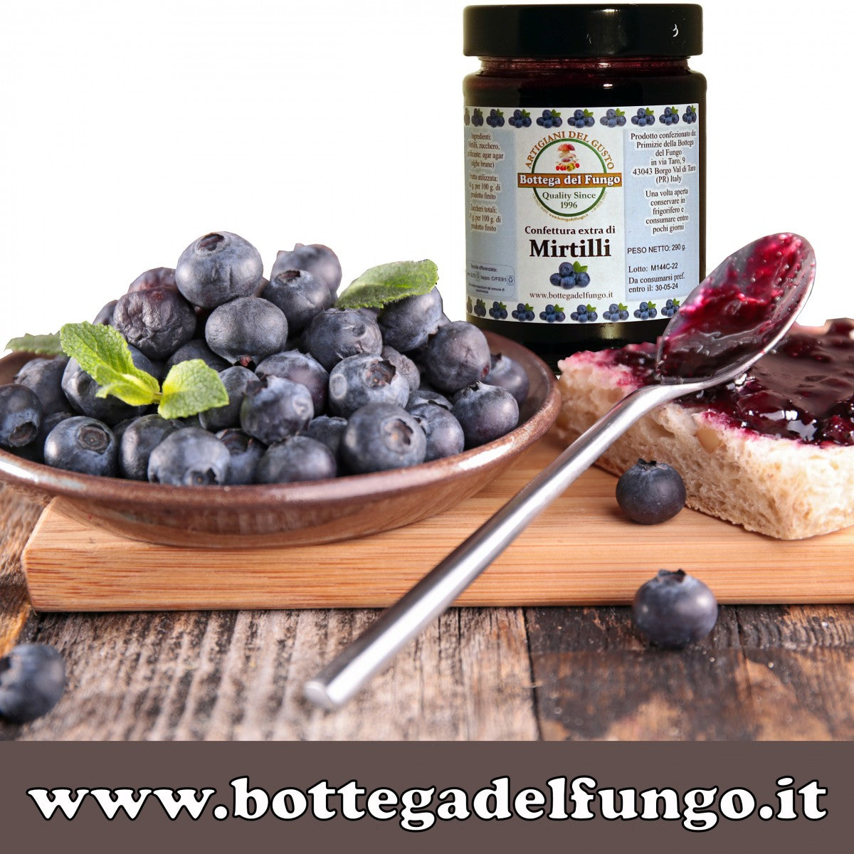 Confettura extra di mirtilli 290g