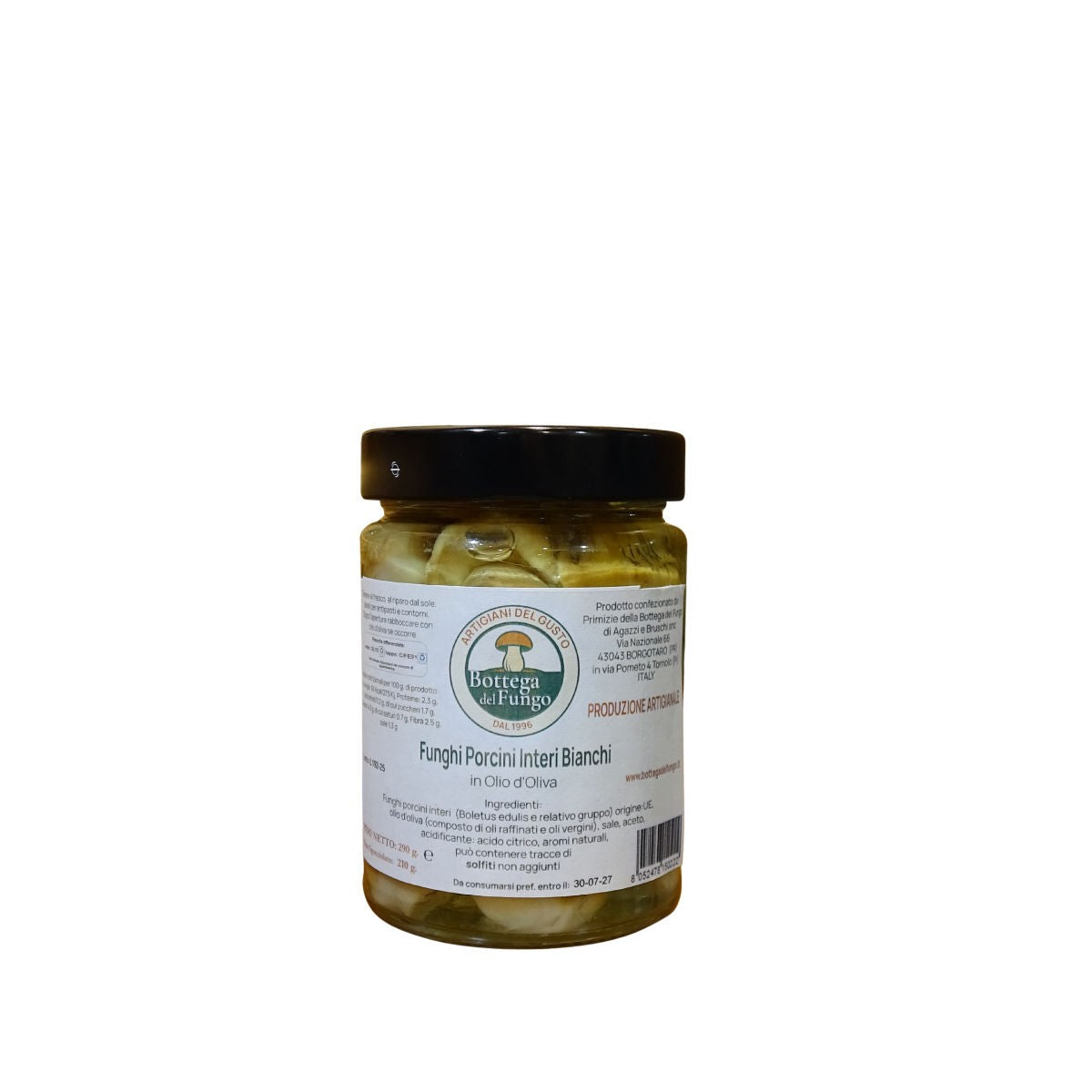 Funghi Porcini interi bianchi in olio d'oliva 290g