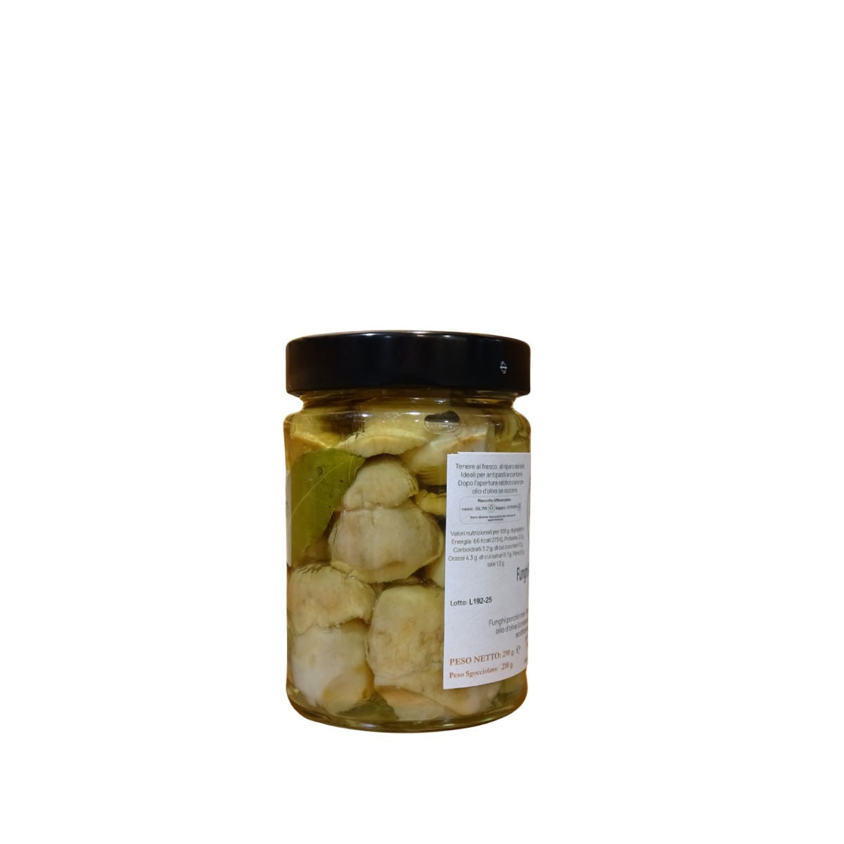 Funghi Porcini interi bianchi in olio d'oliva 290g