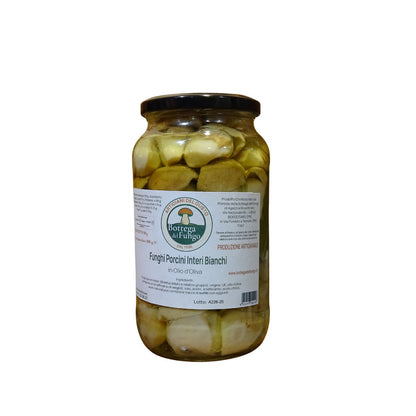 Funghi Porcini interi bianchi in olio d'oliva 980g