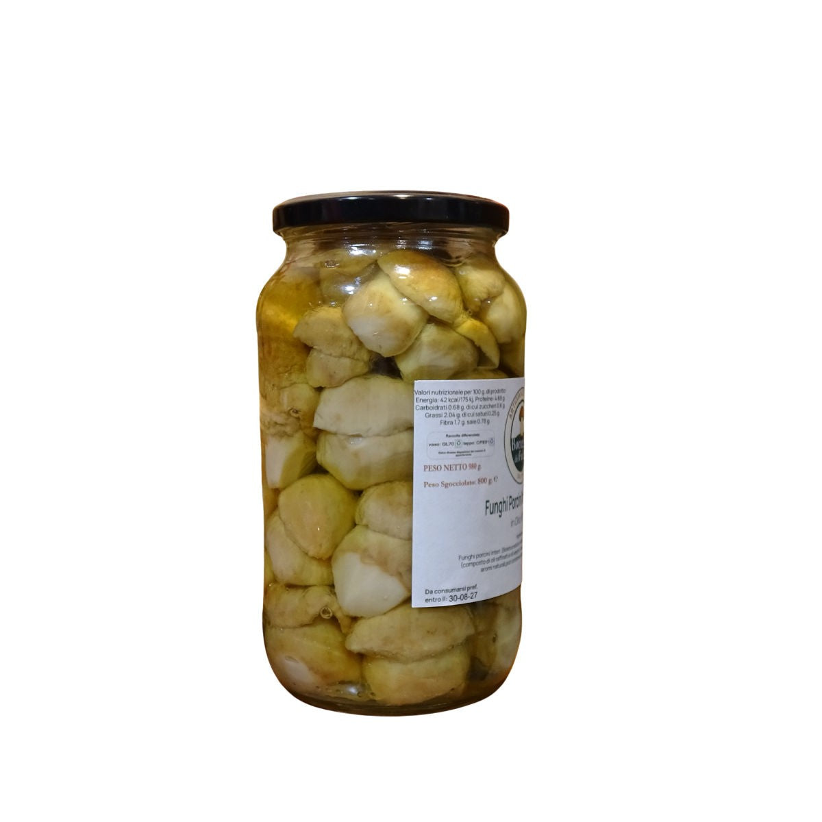 Funghi Porcini interi bianchi in olio d'oliva 980g