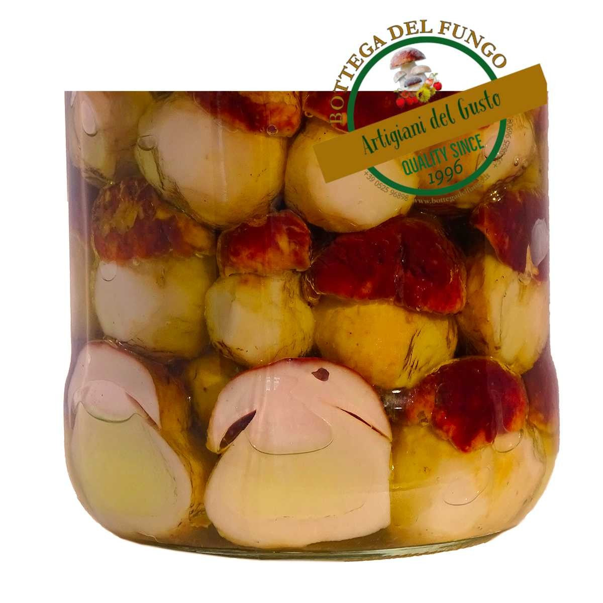 Funghi Porcini interi testa nera in olio d'oliva 2900g