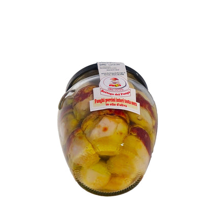 Funghi Porcini interi testa nera in olio d'oliva 520g