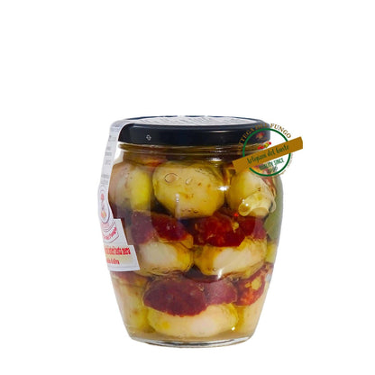 Funghi Porcini interi testa nera in olio d'oliva 520g