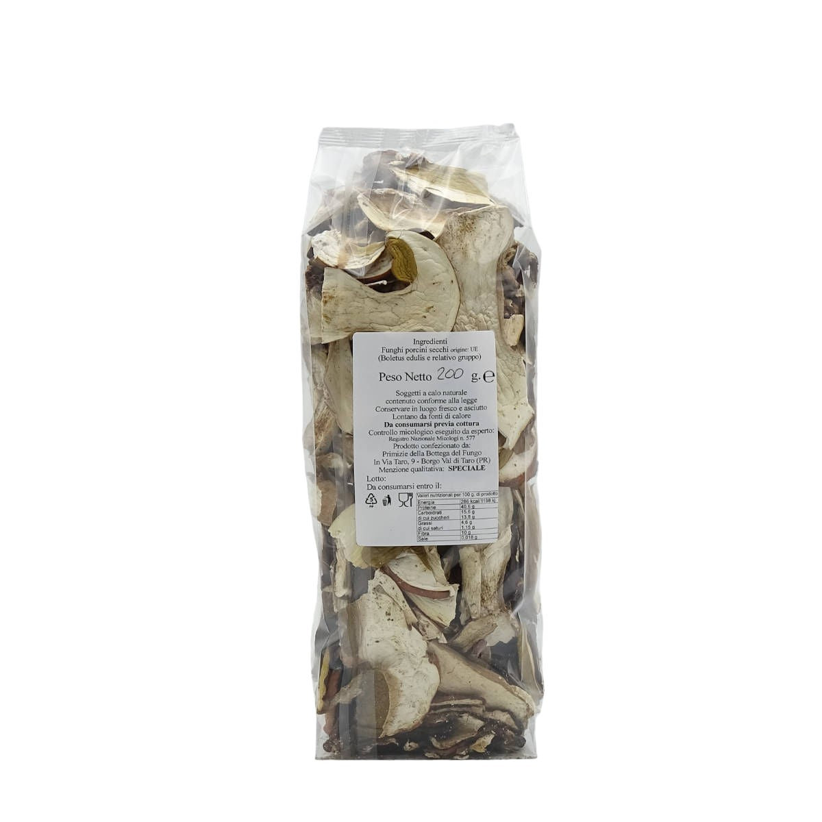 Funghi Porcini secchi "tipo speciale" Sacchetto 200g