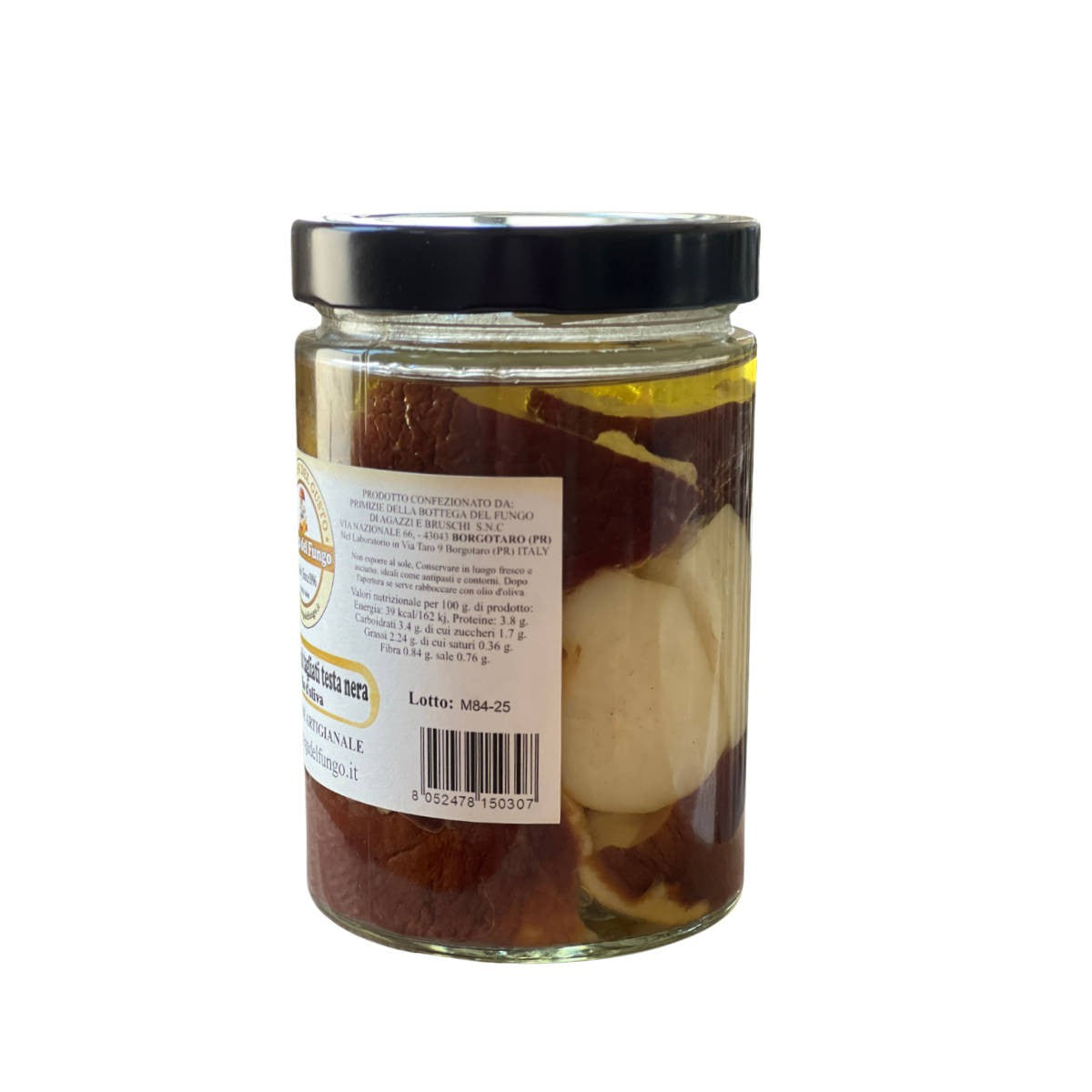 Funghi Porcini tagliati testa nera in olio d'oliva 520g