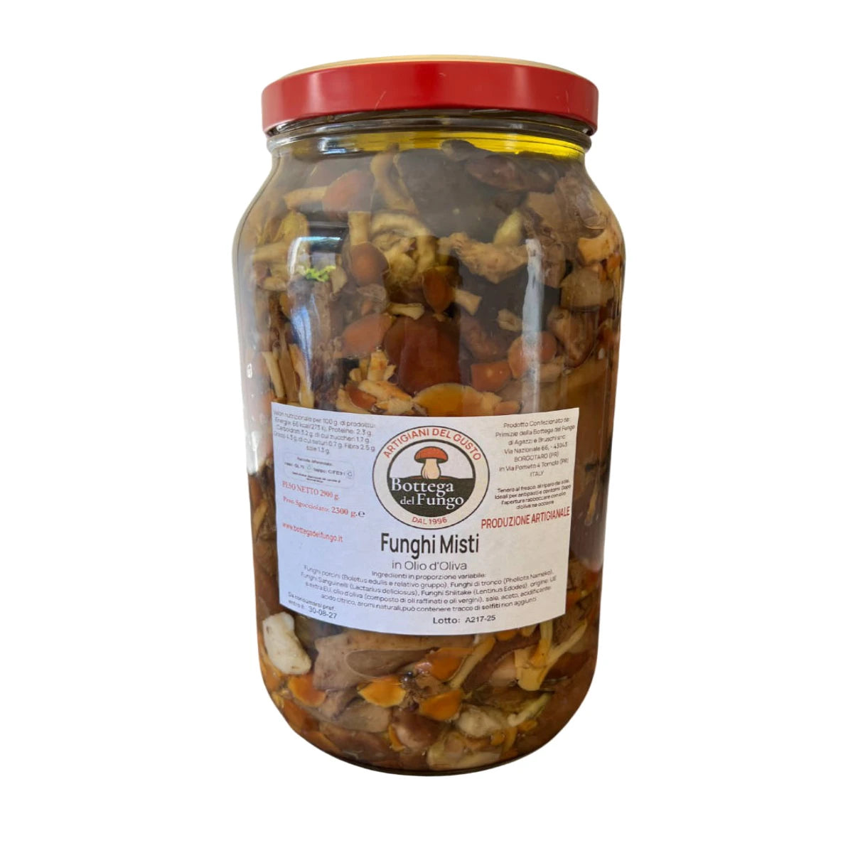 Funghi misti in olio d'oliva 2900 g