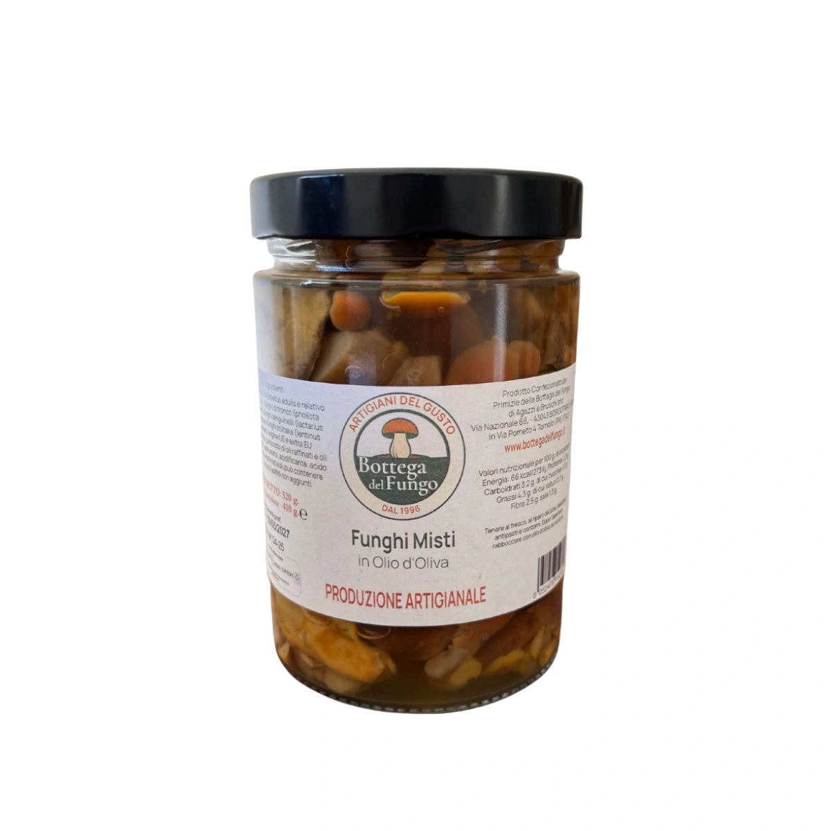 Funghi misti in olio d'oliva 520 g
