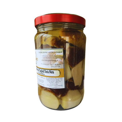 Funghi Porcini tagliati testa nera in olio d'oliva 1500g