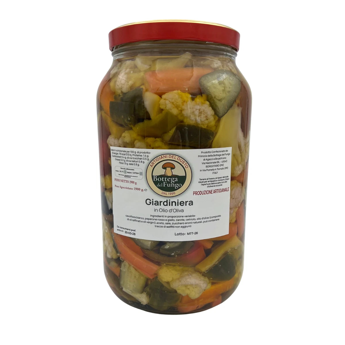 Giardiniera in oliva d'oliva 2900 g