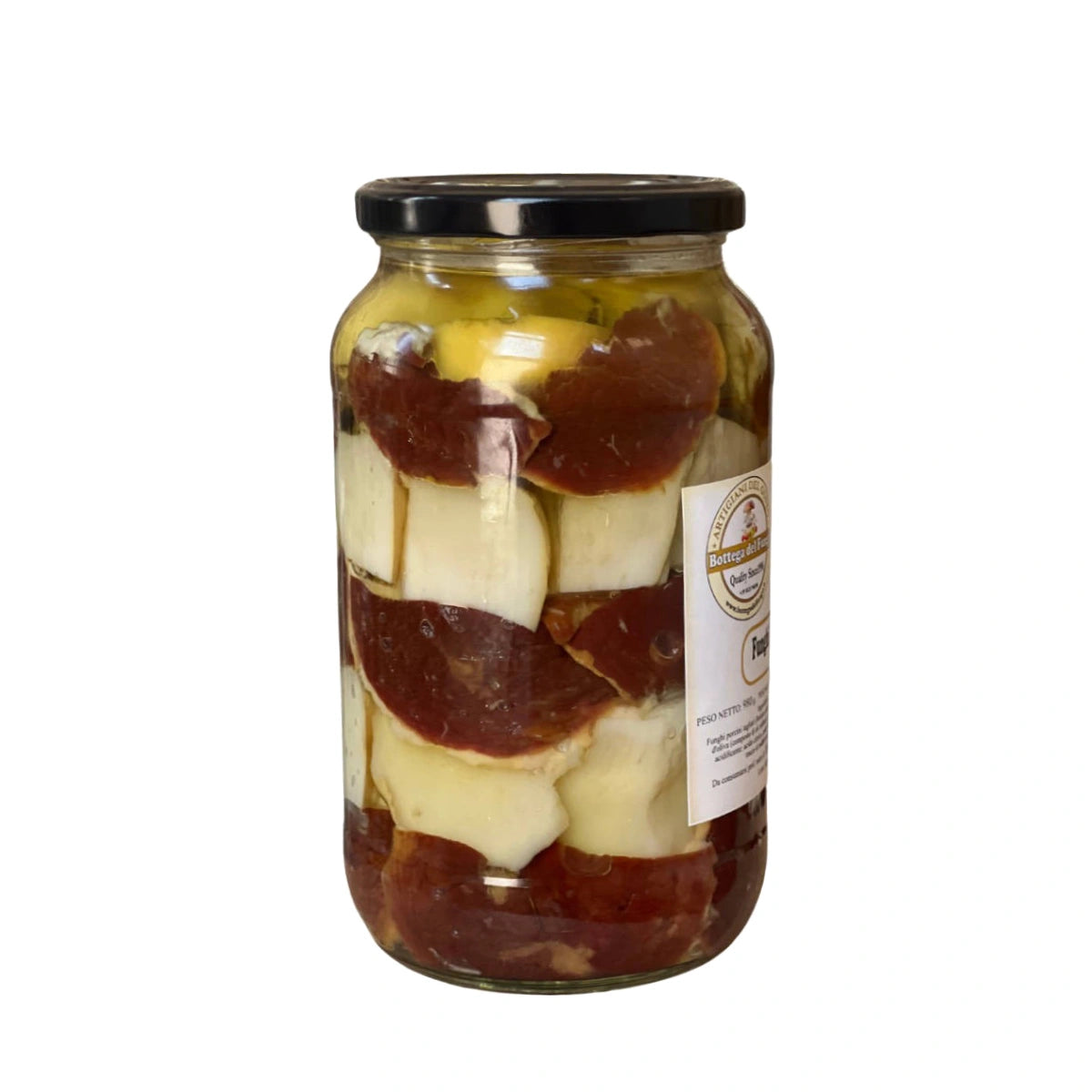 Funghi Porcini tagliati testa nera in olio d'oliva 980 g