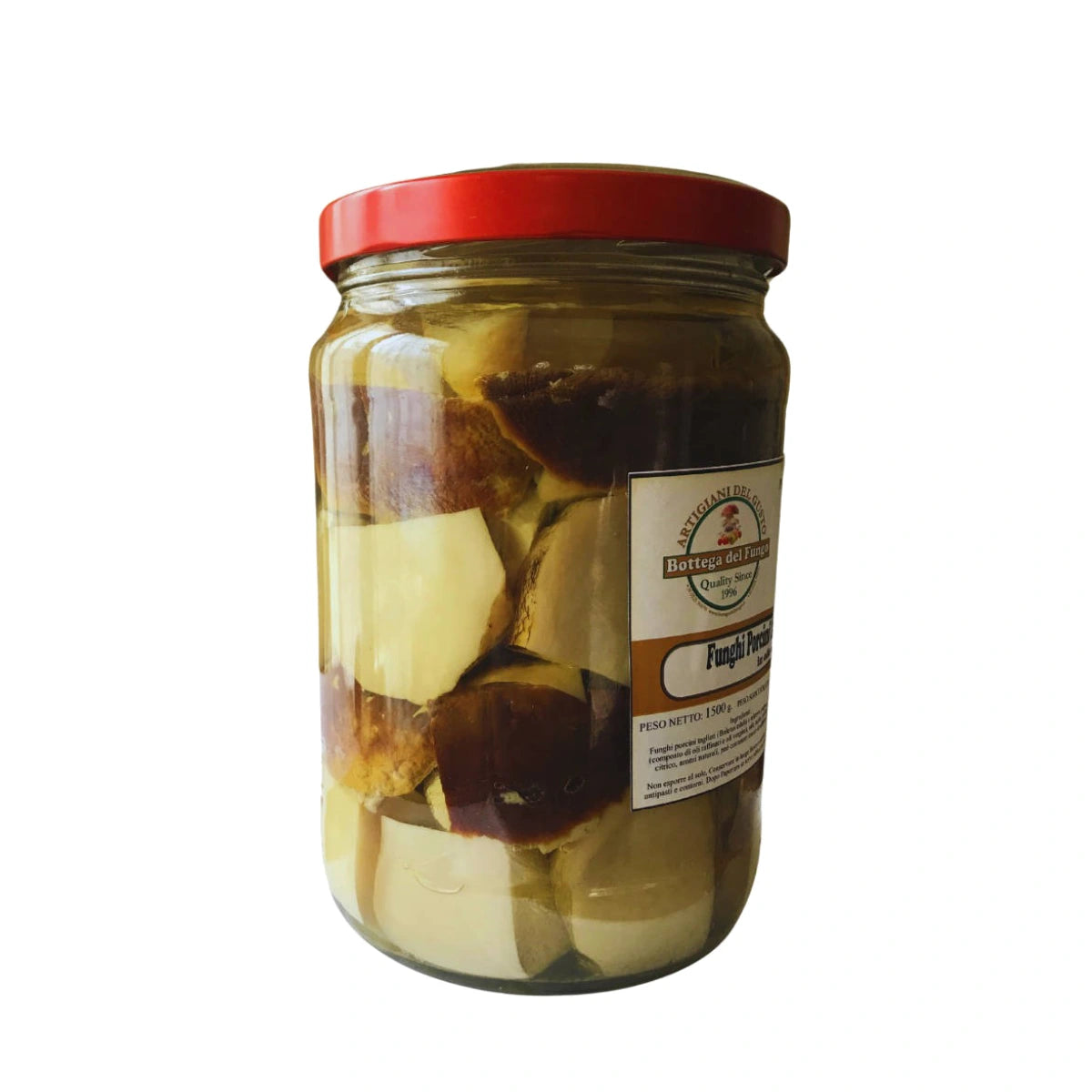 Funghi Porcini tagliati testa nera in olio d'oliva 1500 g