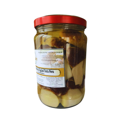 Funghi Porcini tagliati testa nera in olio d'oliva 1500 g
