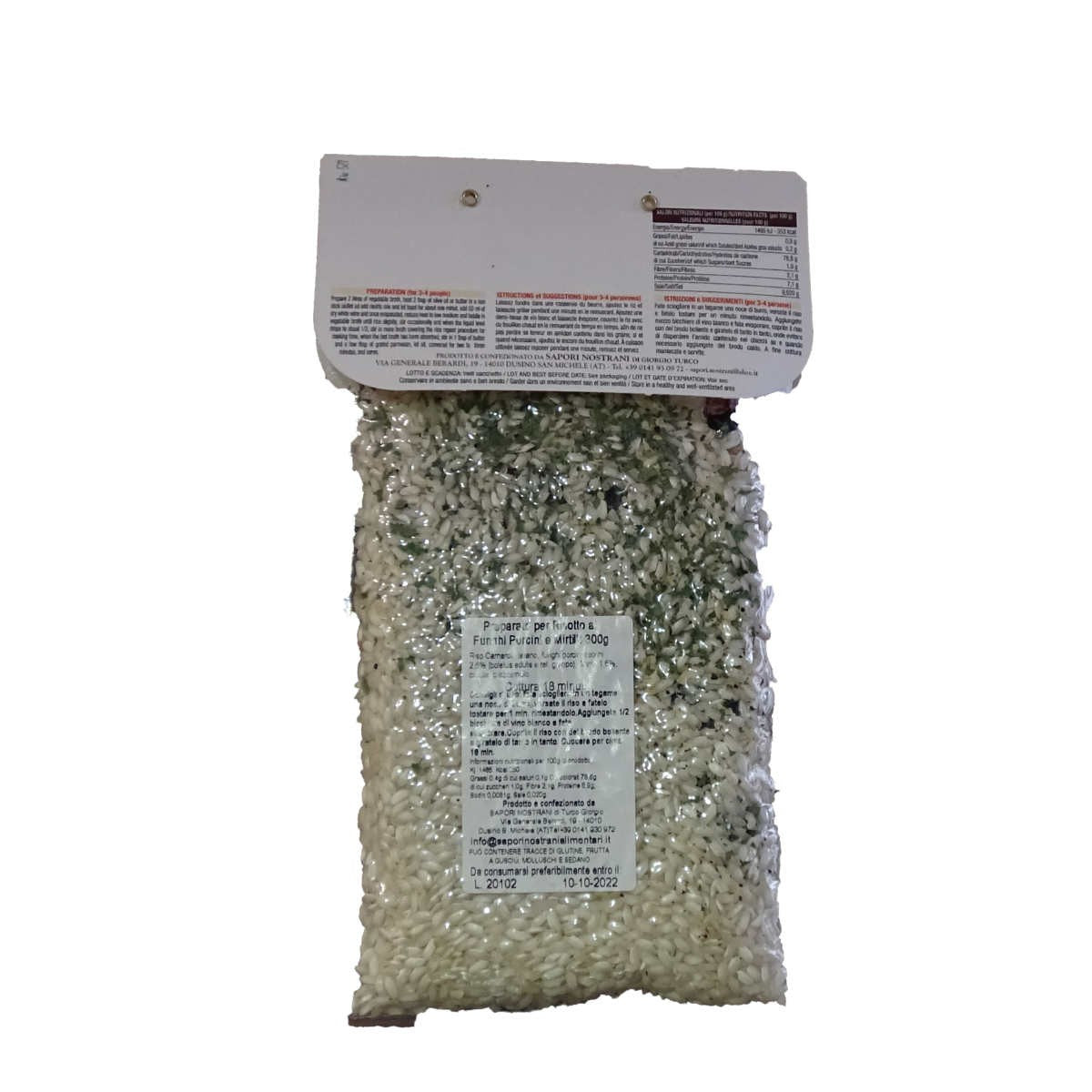 Risotto Ai Funghi Porcini e mirtilli 300g