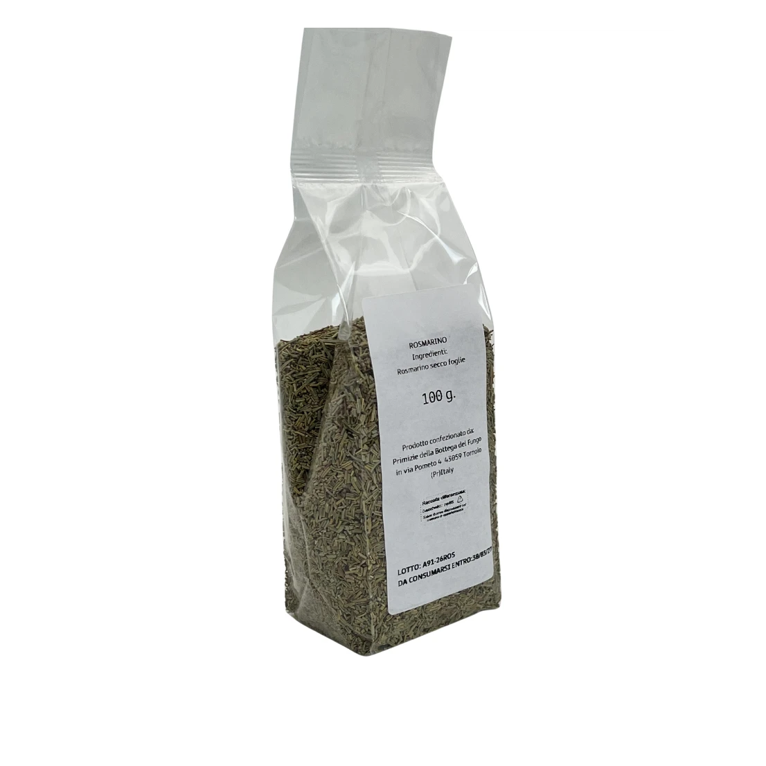 Rosmarino secco etichetta