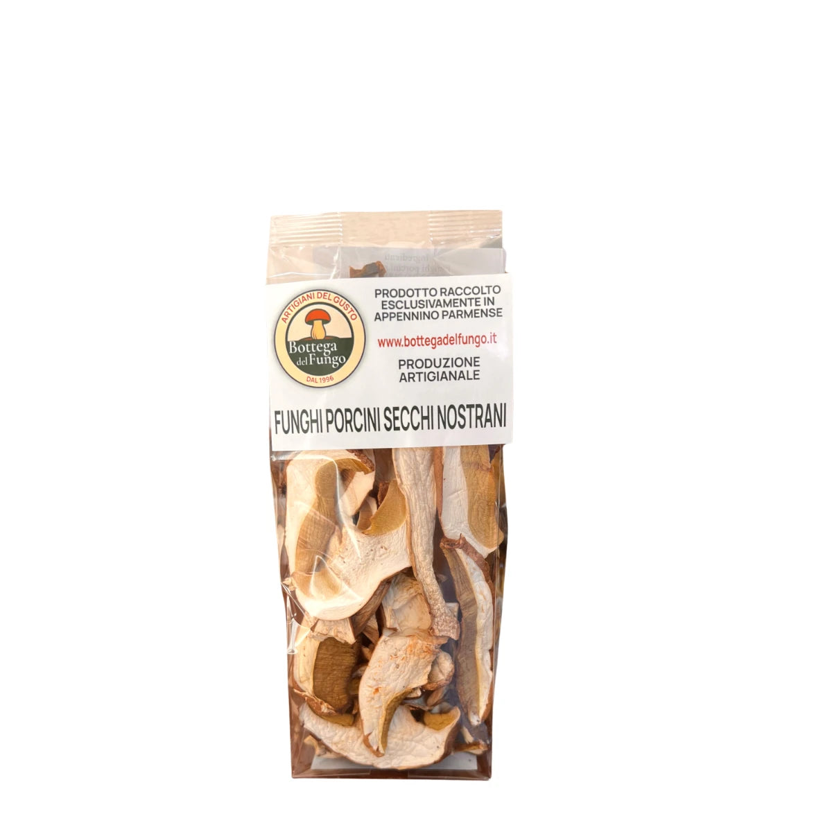 Sacchetto Funghi Porcini Secchi Nostrani 50g | bottega del fungo di Borgotro